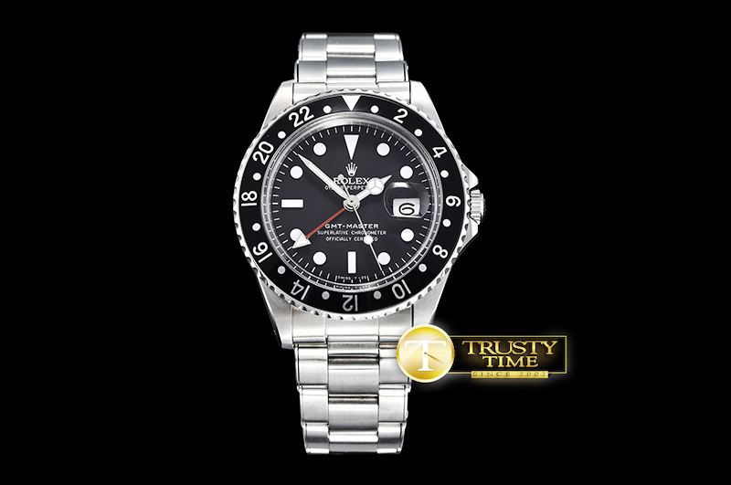 롤렉스 GMT Master Ref.1675 Black SS/SS Lum. Swiss 2836 Mod -ROLGMT122D
