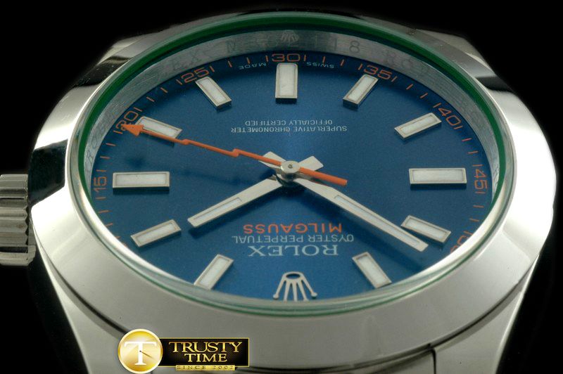 롤렉스 Milguass SS Blue (Green Sapphire) Asian 2813 -ROLMIL019A