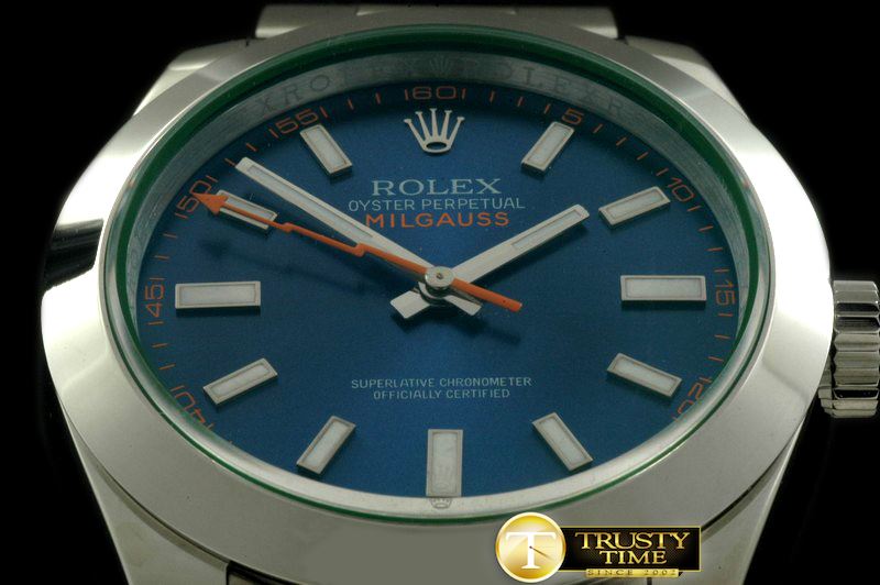롤렉스 Milguass SS Blue (Green Sapphire) Asian Eta 2836/31 -ROLMIL019B