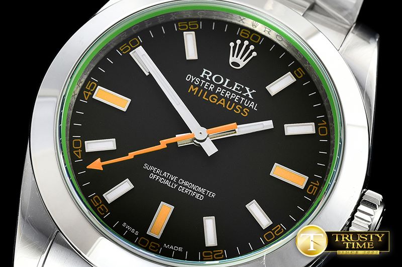 롤렉스 Milgauss Black 116400M SS/SS Black ARF Asia 2836 -ROLMIL026B