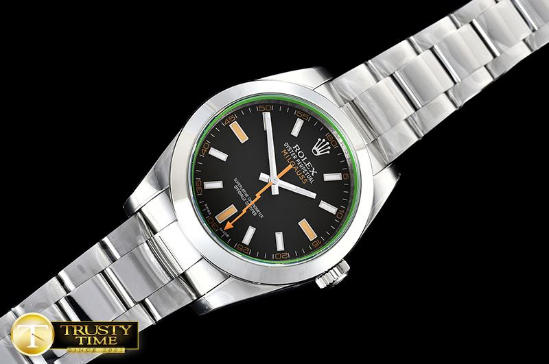 롤렉스 Milgauss Black 116400M SS/SS Black ARF Asia 2836 -ROLMIL026B