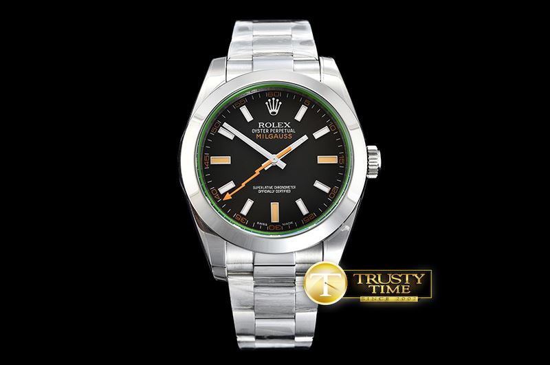 롤렉스 Milgauss Black 116400M SS/SS Black ARF Asia 2836 -ROLMIL026B