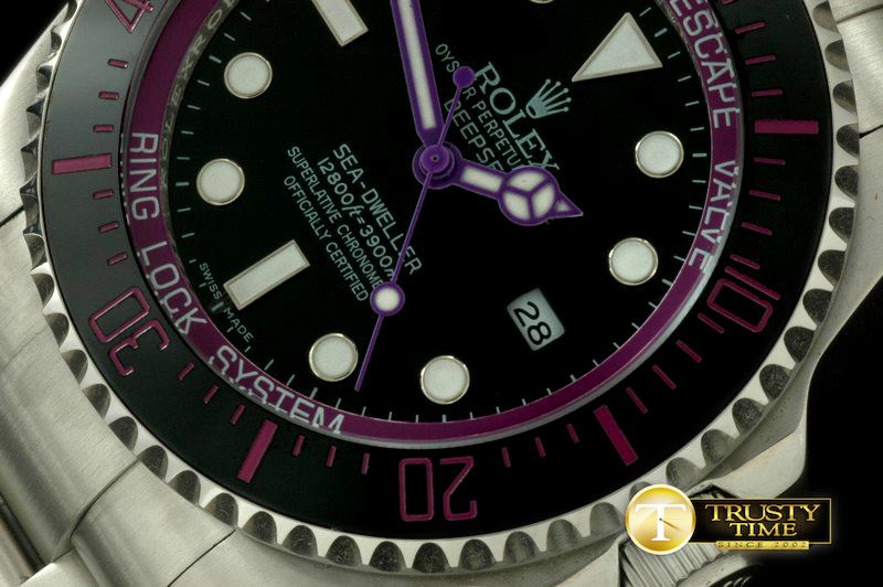 롤렉스 Deepsea Watch What If Edition SS Blk/Pur A2813 -ROLSD037F