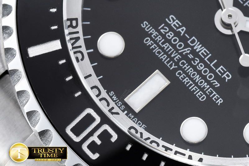 롤렉스 Deep Sea Dweller Black SS/SS Noob V7 Ult SA3135 -ROLSD056A