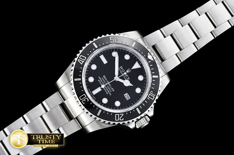 롤렉스 SeaDweller 116600 Cer Bez SS/SS Black Noob A3135 Mod -ROLSD064