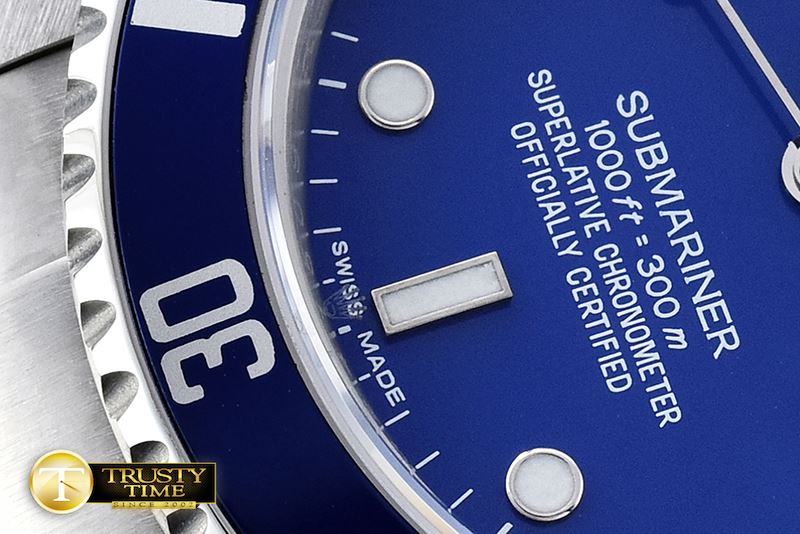 롤렉스 16610 Blue SS Submariner BP MY9015 Mod 3135 -ROLSUB0188B