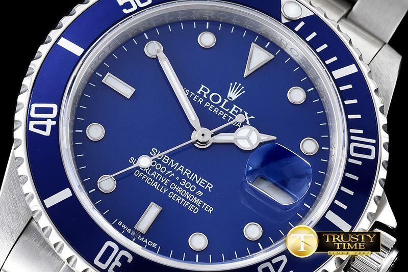 롤렉스 16610 Blue SS Submariner BP MY9015 Mod 3135 -ROLSUB0188B