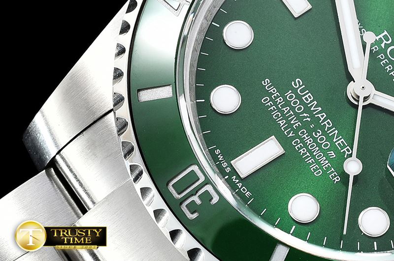 롤렉스 Submariner 116610LV 904L SS/SS Green GMF SA3135 -ROLSUB0231
