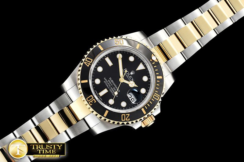 롤렉스 Submariner 116613 Cer YG/SS Black GMF A2836 -ROLSUB0240D