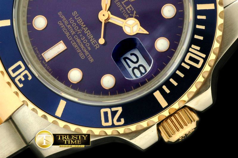 롤렉스 116613 Blue TT Sub Swiss Eta28362 -ROLSUB096