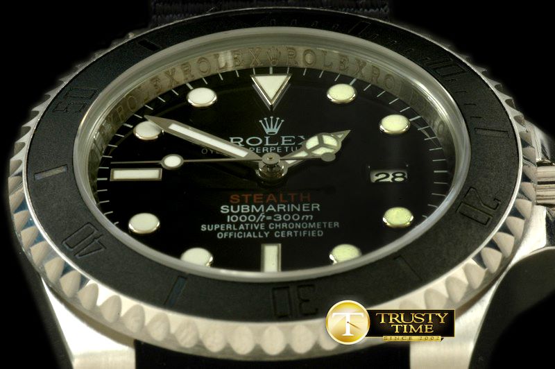 롤렉스 Project X Red Stealth Sub SS/Nato Asian 2836 -ROLSUB112