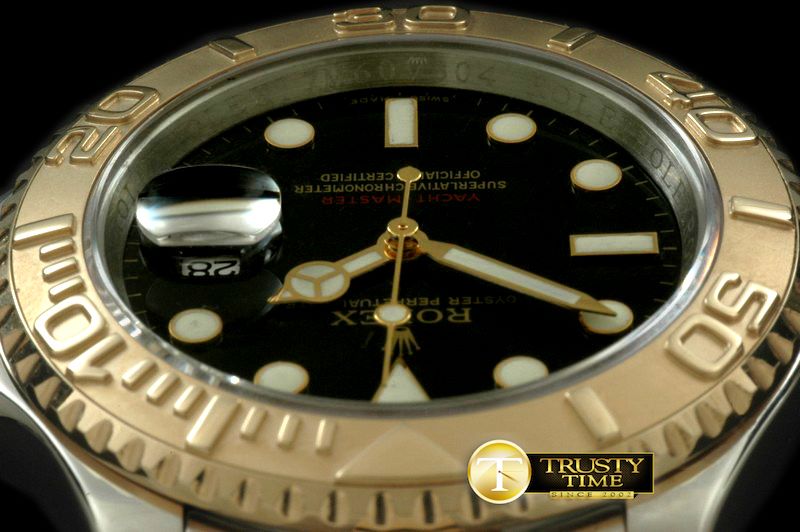 롤렉스 Yachtmaster Men SS/YG TT Black Swiss Eta 2836/3135 -ROLYM064A