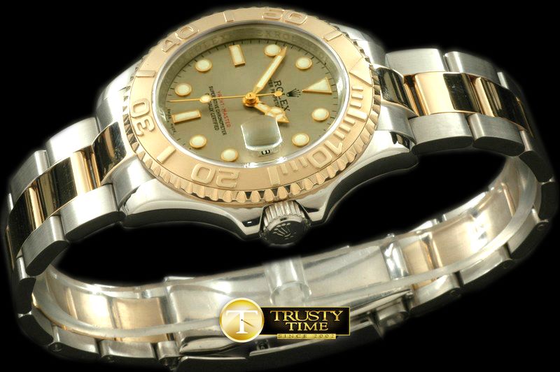 롤렉스 Yachtmaster Men SS/YG TT Grey Swiss Eta 2836/3135 -ROLYM065A
