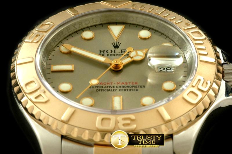 롤렉스 Yachtmaster Men SS/YG TT Grey Swiss Eta 2836/3135 -ROLYM065A