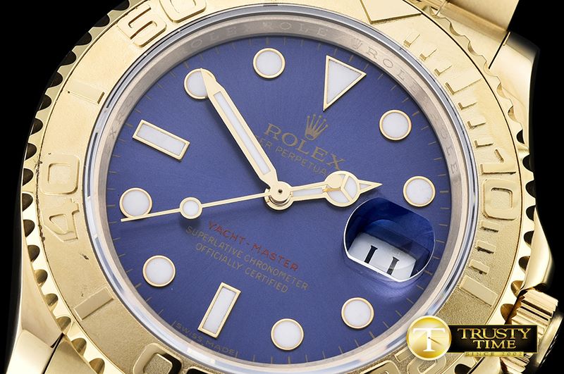 롤렉스 YachtMaster Ref.116628 YG/YG Blue BP A3135 Mod -ROLYM110A