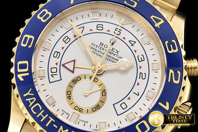 롤렉스 YachtMaster 116688 Blue YG/YG White BP Asia 4161 Mod -ROLYM137