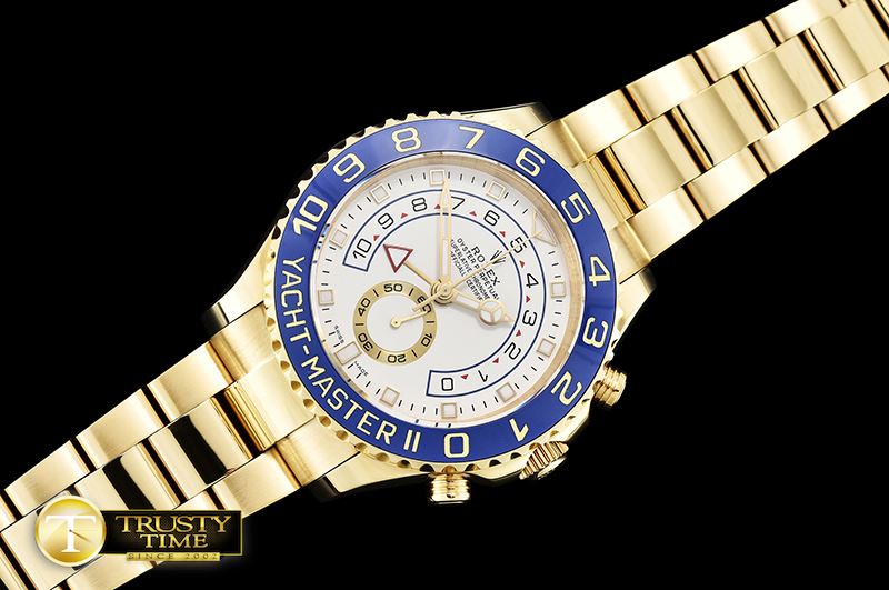 롤렉스 YachtMaster 116688 Blue YG/YG White BP Asia 4161 Mod -ROLYM137
