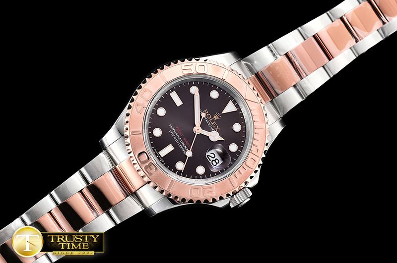 롤렉스 YachtMaster 116623 40mm RG/SS Brown ARF Asia 2824 -ROLYM139