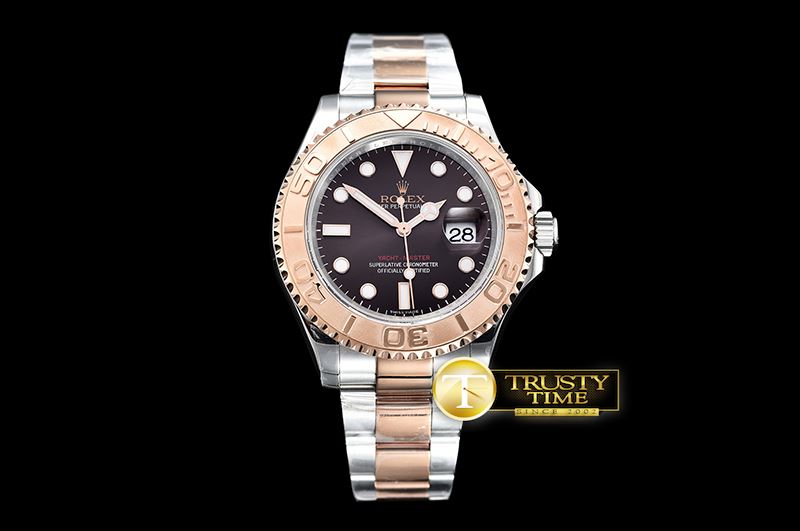 롤렉스 YachtMaster 116623 40mm RG/SS Brown ARF Asia 2824 -ROLYM139