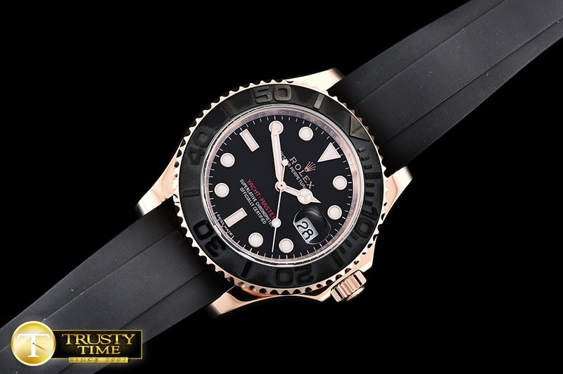 롤렉스 YachtMaster 116655 40mm RG/RU Black WF Ult Asia 2836 -ROLYM141