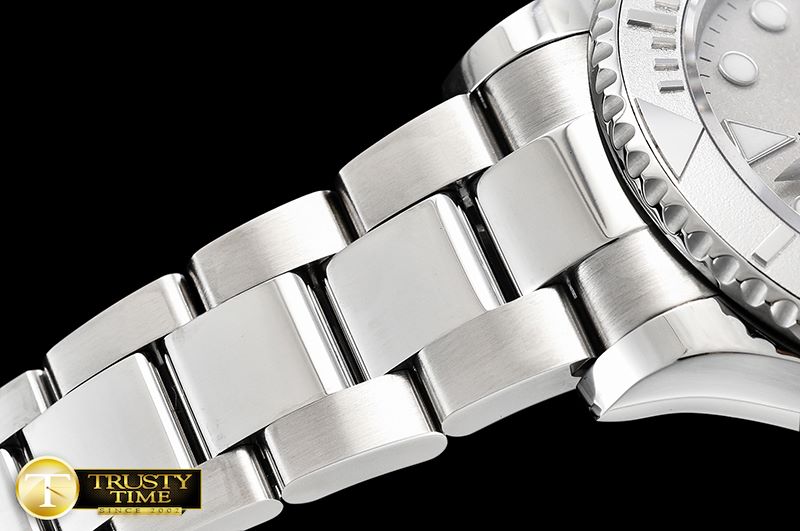 롤렉스 YachtMaster Mens 116622 904L SS/SS Grey GMF Asia 3135 -ROLYM150A