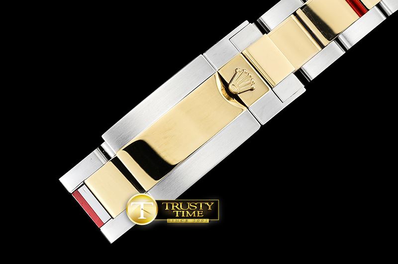 롤렉스 YachtMaster 116613 40mm 904L YG/SS Bwn MOP GMF A3135 -ROLYM156B