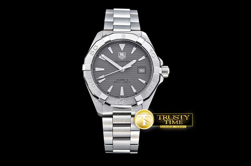 태그호이어 AquaRacer Calibre 5 SS/SS Grey Asia 2824 -TAG0296A