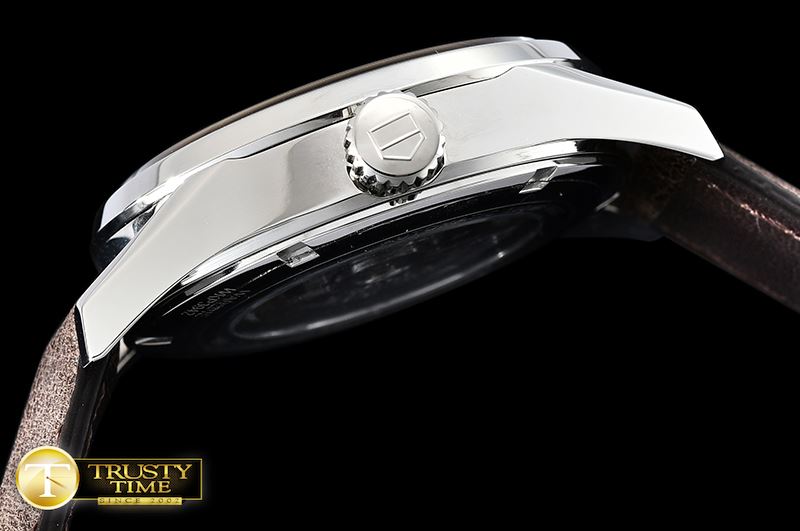 태그호이어 Carrera Calibre 5 Automatic SS/LE Wht/R ANF Asia 2824 -TAG0308B
