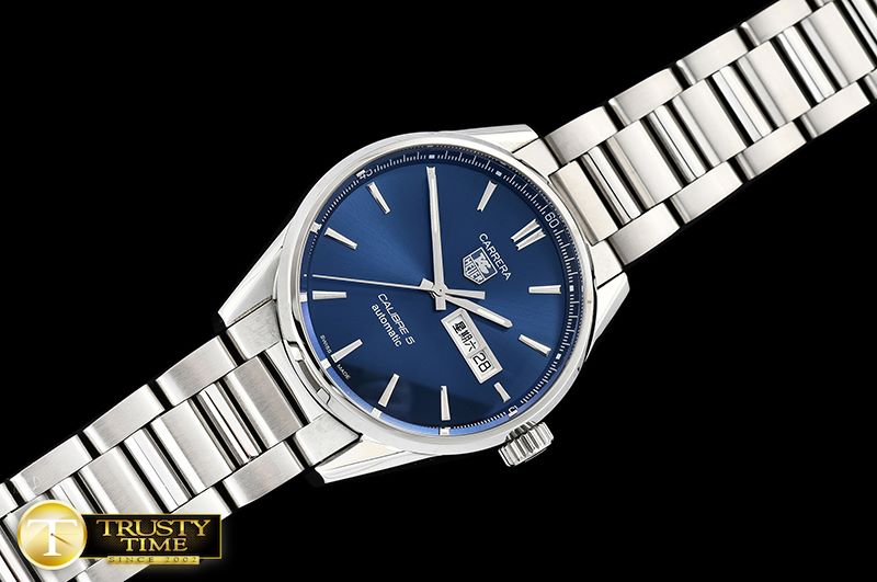 태그호이어 Carrera Calibre 5 Automatic SS/SS Blue ANF Asia 2824 -TAG0323C