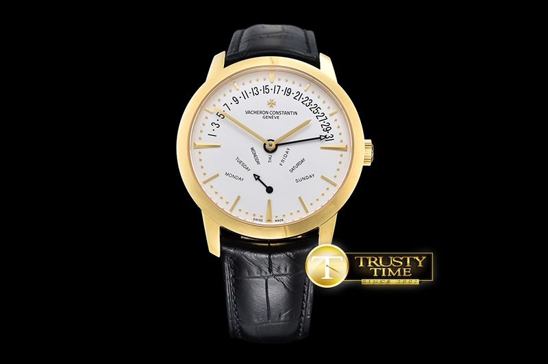 바쉐론콘스탄틴 Patrimony BiRetroGrade DayDate YG/LE White A2460R31R7 -VC086C