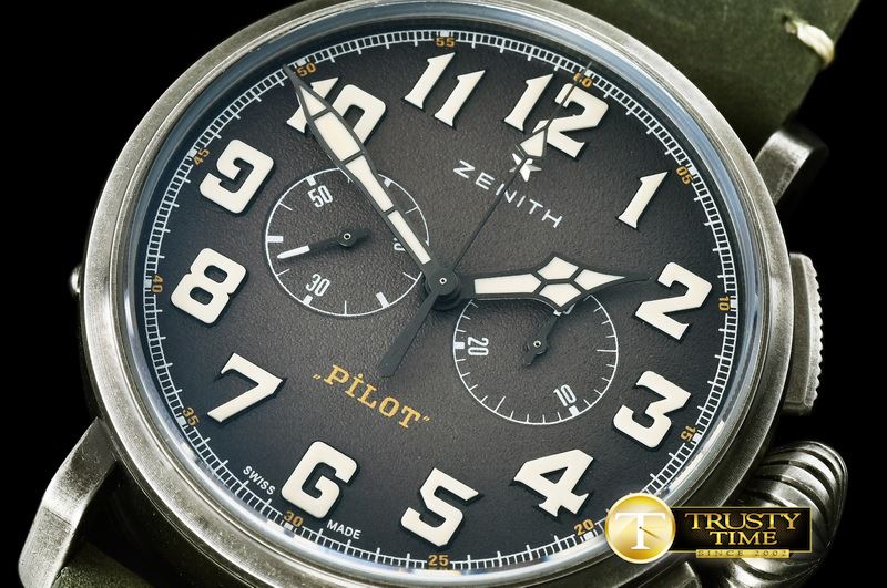 제니스 Heritage Pilot Tonup Aged SS/LE V6F A7750 -ZEN020