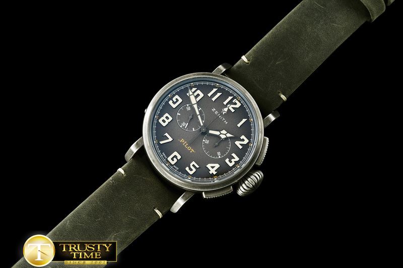 제니스 Heritage Pilot Tonup Aged SS/LE V6F A7750 -ZEN020