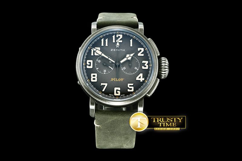 제니스 Heritage Pilot Tonup Aged SS/LE V6F A7750 -ZEN020