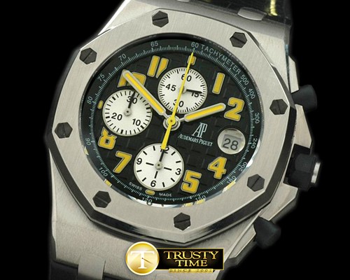 오데마피게 Royal Oak Chronograph SS/LE Black A7750 -AP0161