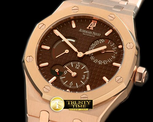 오데마피게 Royal Oak Reserve/Duo Time RG/RG Brown Asian 23 Auto -AP0173B