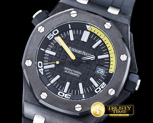 오데마피게 Royal Oak Diver FC/RU Blk/Yellow Noob A2824 Mod -AP0408B