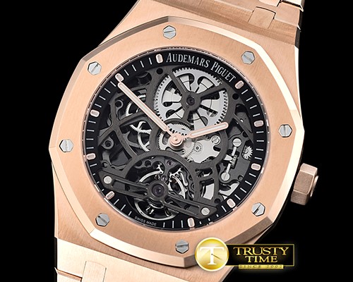 오데마피게 Royal Oak Tourb Extra Thin Openw RG/RG Skele Asia HW -AP0515B