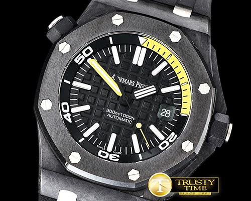 오데마피게 Royal Oak Diver 15706 FC/RU Black XF V2 Swiss 2836 Mod -AP0526