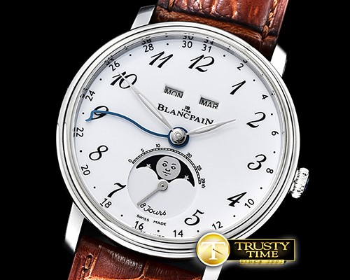 블랑팡 Villeret Complications SS/LE2 Wht/Num OMF Miyota 9015 -BLP055C