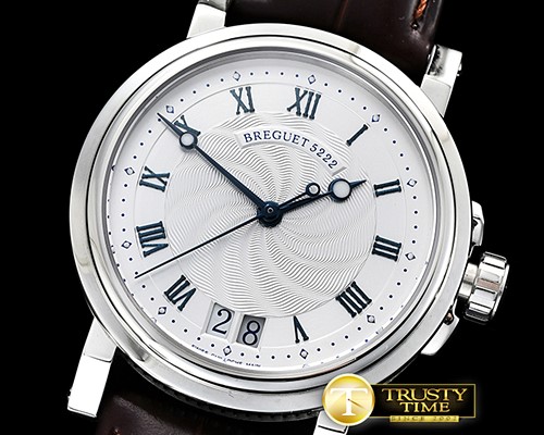 브레게 Breguet Marine Big Date Ref.5222 SS/LE White/Rmn A2892 -BRE074B