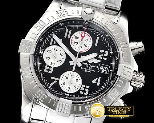 브라이틀링 Avenger II Chronograph 43mm SS/SS Dark Grey GF A7750 -BSW0350A