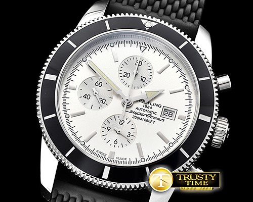브라이틀링 SuperOcean Heritage II Chrono SS/RU White/B OMF A7750 -BSW0385C