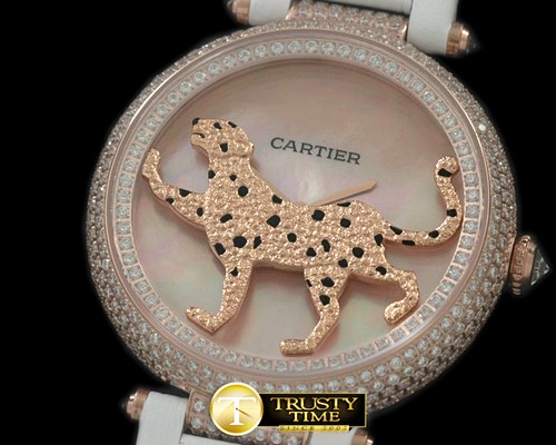 까르띠에 Panthere de Cartier Ladies RG/LE Pink Swiss Qtz -CAR0224A