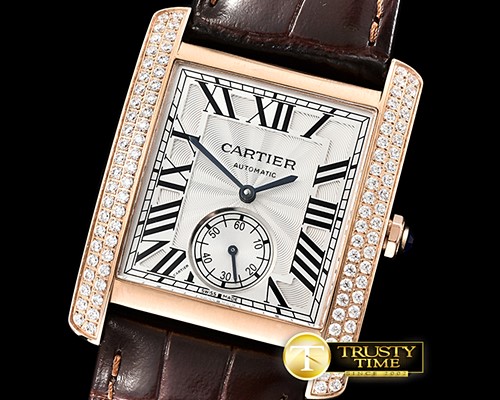 까르띠에 Cartier Tank MC 1904 Diam RG/LE White KSF Asia 23J Mod -CAR0426C