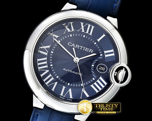 까르띠에 Balon Bleu 42mm SS/LE Blue AF Asia 2892 Mod -CAR0431