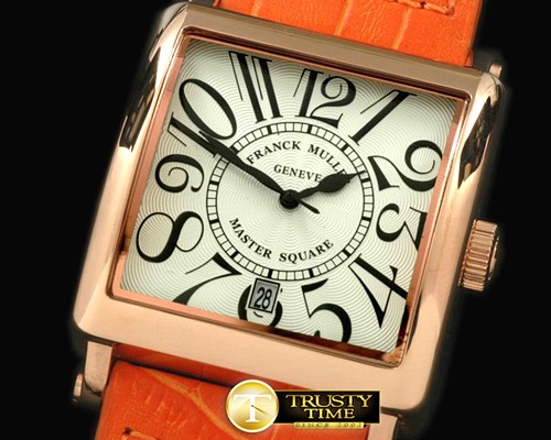 프랭크뮬러 Men Master Square RG/LE Wht Jap Quartz -FM097A