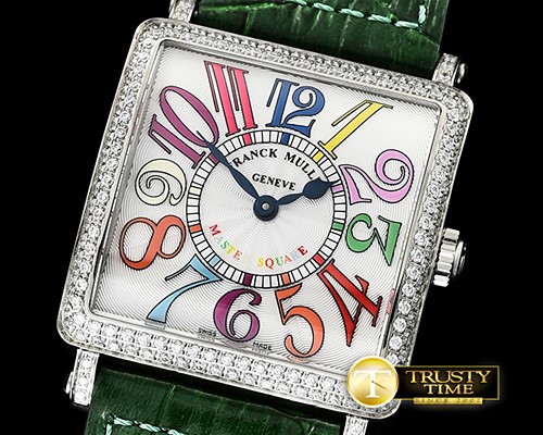 프랭크뮬러 Master Sq 6002 Midsize SS/LE Grn Crazy GFSwiss Qtz -FM142G