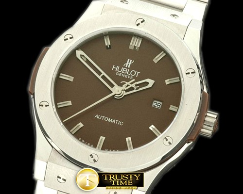 위블로 Classic Fusion SS/SS Steel Bez Brown Asia 2813 -HUB0246C