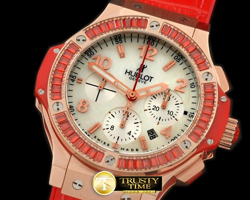 위블로 Big Bang Pearl RG/Sq Red Ruby White A7750 -HUB0322A