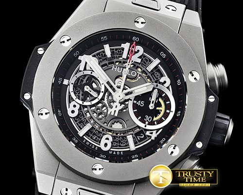 위블로 Big Bang Unico 45mm TI/TI/RU Black V2 Asia 7750 Mod -HUB0371